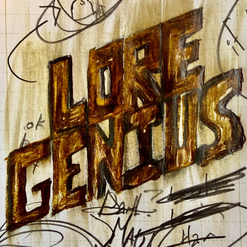 Cover art for the Lore Genius podcast.